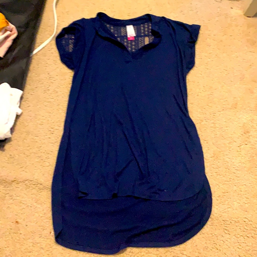 blue tee